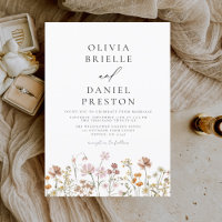Boho Wildflower Rustic Garden Wedding