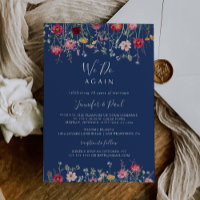 Boho Wildflower We Do Again Vow Renewal