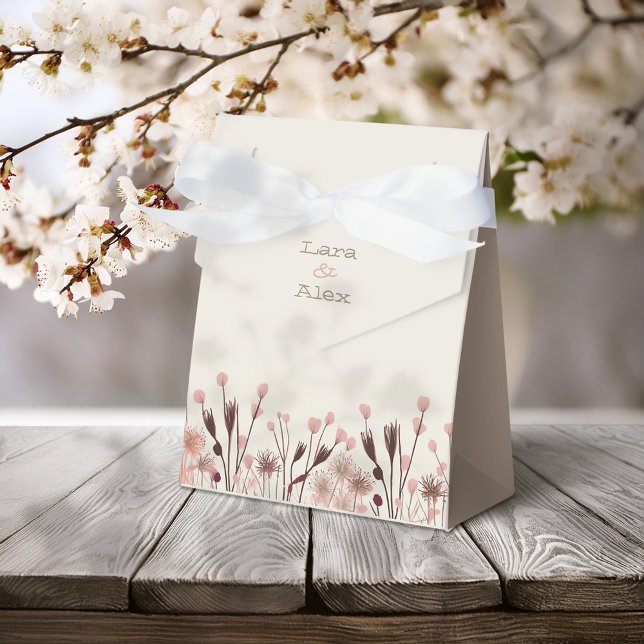 Boho Wildflower Wedding Favour Box (Creator Uploaded)