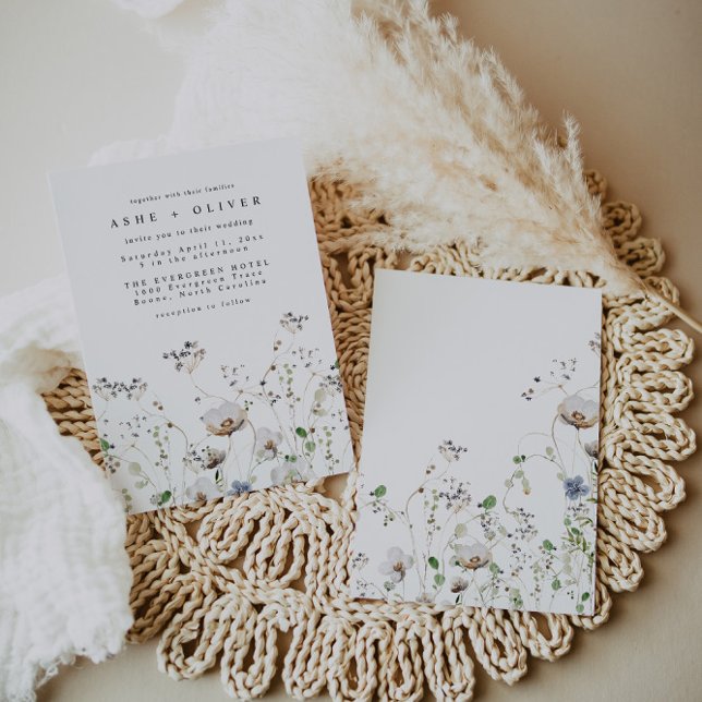 Boho Wildflower Wedding Invitation (Creator Uploaded)