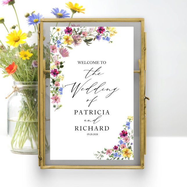 Boho Wildflower Wedding Welcome  Poster (Creator Uploaded)
