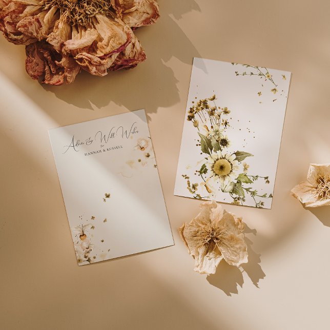 Boho Wildflower Wedding Well Wishes and Advice (Creator Uploaded)