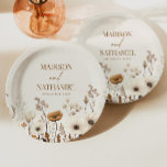 Boho Wildflower Wild Flower Floral Garden Wedding Paper Plate<br><div class="desc">These are Boho Wildflower Wild Flower Floral Garden Wedding Paper Plates!</div>