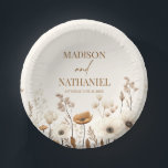 Boho Wildflower Wild Flower Floral Garden Wedding Paper Plate<br><div class="desc">These are Boho Wildflower Wild Flower Floral Garden Wedding Paper Bowls!</div>