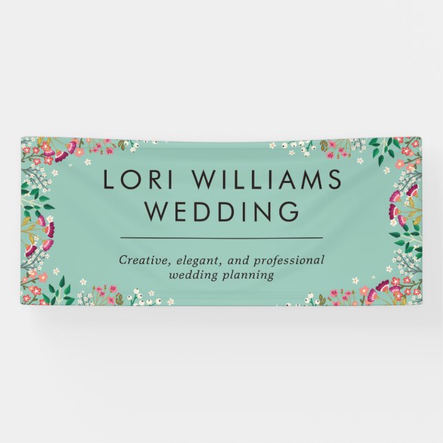 Boho Wildflowers - Business Name Banner (Horizontal)
