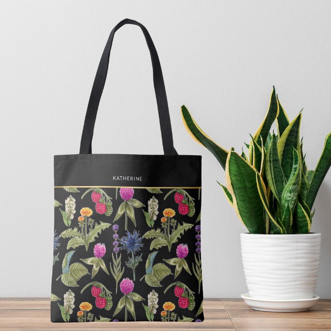 Boho Wildflowers Cute Trendy Elegant Tote Bag (Creator Uploaded)