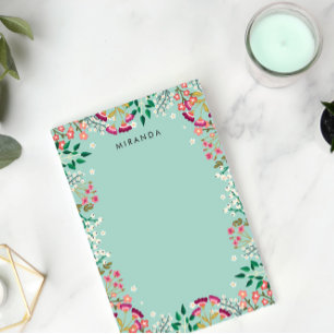 Boho Wildflowers - Name Post-it Notes