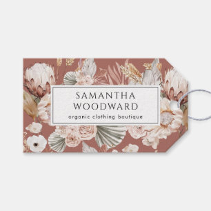 Boho Wildflowers Terracotta Price Tag