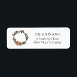 Boho Winter Citrus Wreath Return Address Label<br><div class="desc">Introducing our beautiful Boho Winter Citrus Wreath Return Address Label! This elegant label is perfect for adding a touch of winter charm to your letters and packages. The winter wreath design is boho and inviting, with its watercolor botanicals of citrus, pine boughs, star anise, and cinnamon accents. The typography adds...</div>