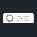 Boho Winter Citrus Wreath Return Address Label<br><div class="desc">Introducing our beautiful Boho Winter Citrus Wreath Return Address Label! This elegant label is perfect for adding a touch of winter charm to your letters and packages. The winter wreath design is boho and inviting, with its watercolor botanicals of citrus, pine boughs, star anise, and cinnamon accents. The typography adds...</div>