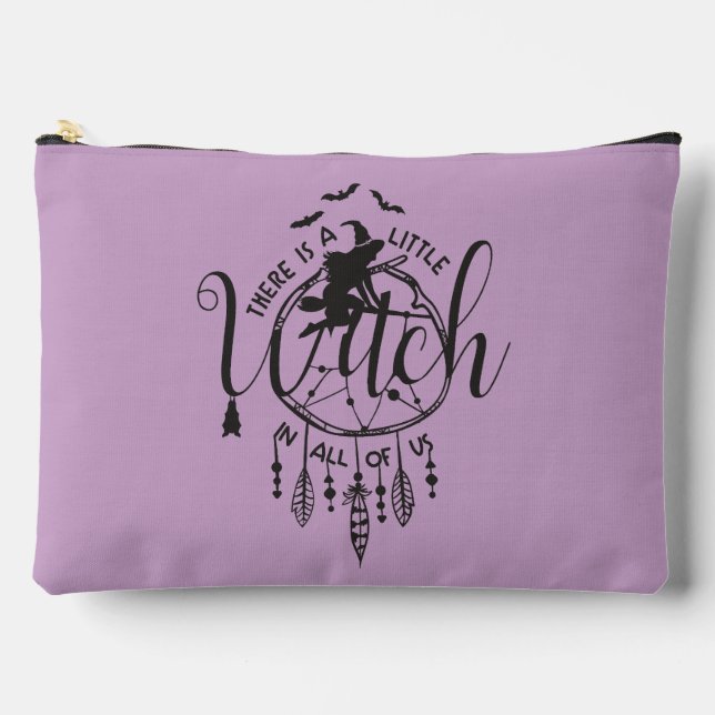 Boho Witch Makeup Bag – Little Witch in All of Us (Front)