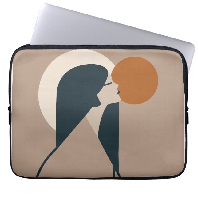 Boho Woman Sun Laptop Sleeve (Front)