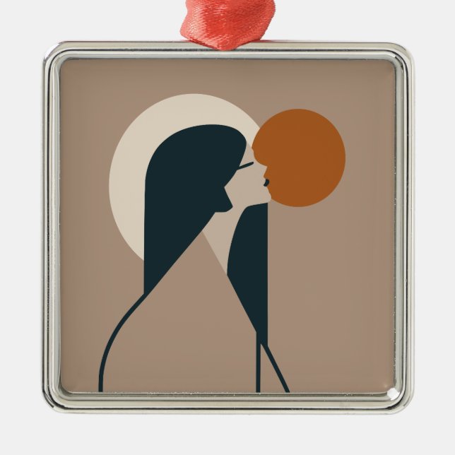 Boho Woman Sun Metal Tree Decoration (Front)