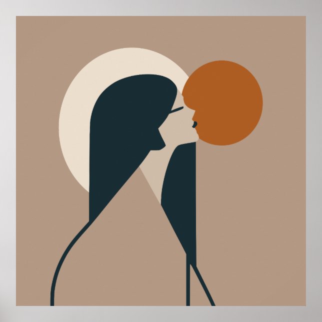 Boho Woman Sun Poster (Front)