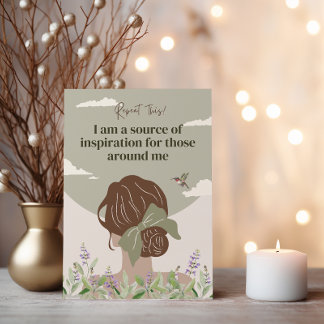 Boho Women Empowerment Positive Affirmation Cards