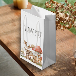 Boho Woodland Animals Baby Shower Favour Small Gift Bag