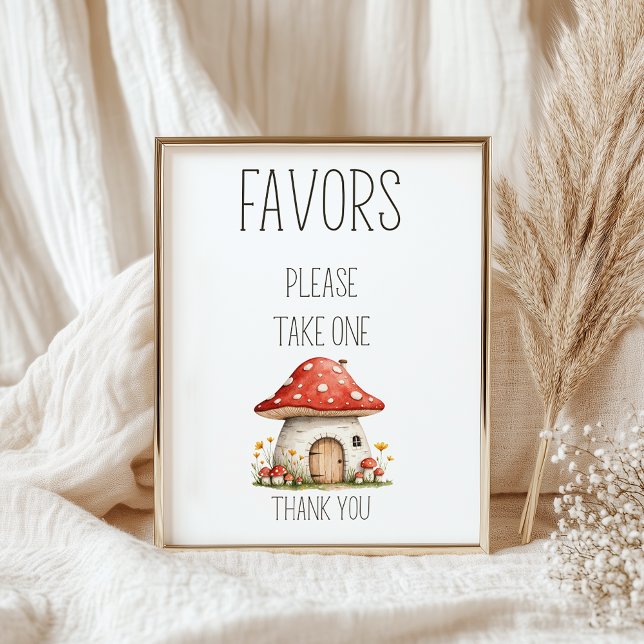 Boho Woodland Animals Baby Shower Favours Sign (Creator Uploaded)