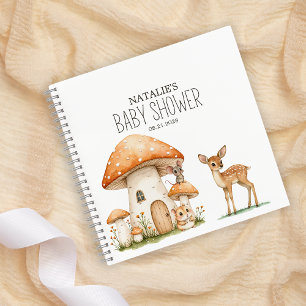 Boho Woodland Animals Baby Shower Notebook
