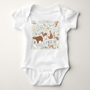 Boho Woodland Animals Forest Friends Baby Shower Baby Bodysuit