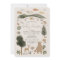 Boho Woodland Baby Shower Invitation Card