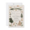 Boho Woodland Baby Shower Invitation Card