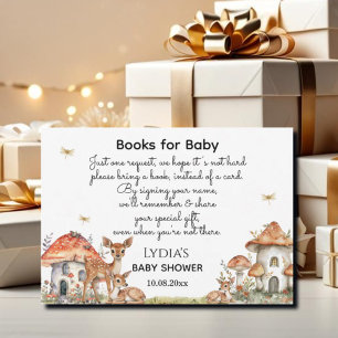 Boho Woodland Forest Animals Baby Shower Enclosure Card