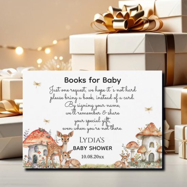 Boho Woodland Forest Animals Baby Shower Enclosure Card (Creator Uploaded)