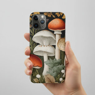 Boho Woodland Mushrooms Wildflower Garden Sports Case-Mate iPhone Case