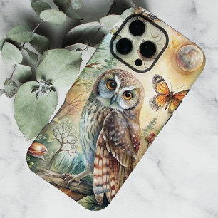 Boho Woodland Owl iPhone 16 Pro Max Case