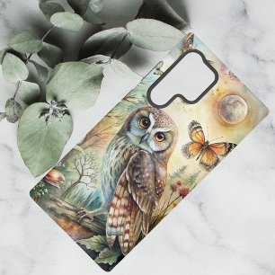 Boho Woodland Owl Samsung Galaxy Case