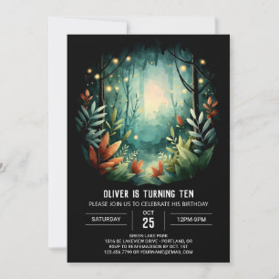 Boho Woods Printable Woodland Birthday Invitation