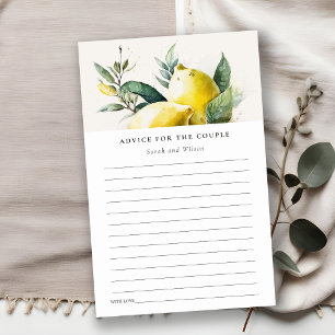 Boho Yellow Lemon Garden Advice For Couple Shower