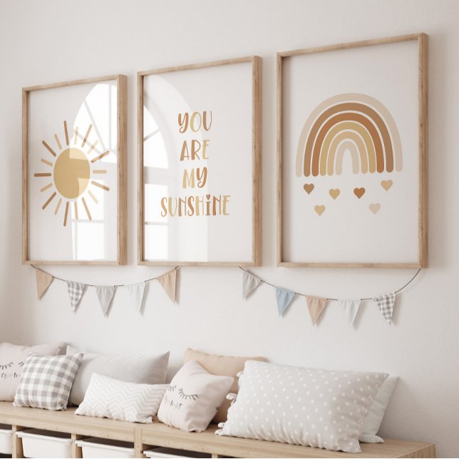 Boho You Are My Sunshine Sun Rainbow (Boho Sunshine Set of 3)