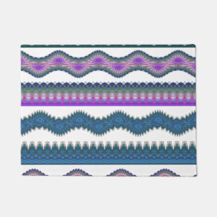 Boho Zigzag Welcome Doormat 