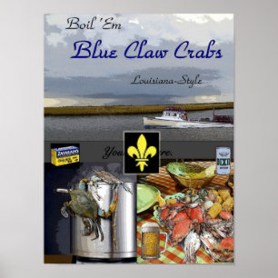 Boil Em Crabs Poster