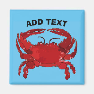 Boiled Blue Crab, Maryland, Louisiana, Delaware Magnet