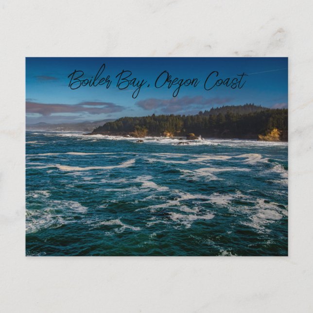 Boiler Bay Oregon Coast Postcard (Front)