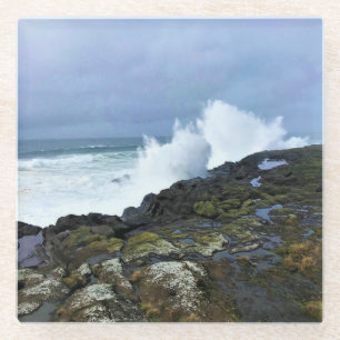 Boiler Bay State Wayside, Depoe Bay, Oregon Glass Coaster