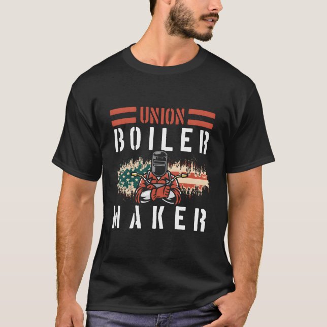 Boiler Maker Boilermaker Union Boilermaker T-Shirt (Front)