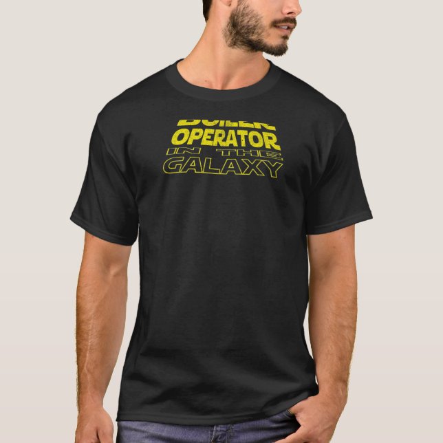 Boiler Operator  Space Backside T-Shirt (Front)