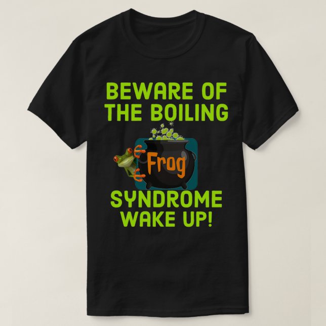 Boiling frog syndrome T-Shirt (Design Front)