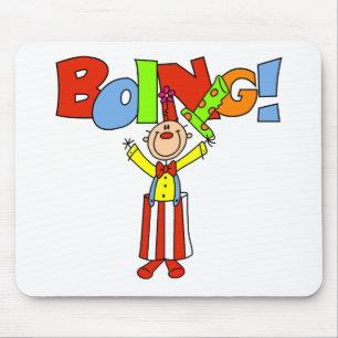Boing Clown Mouse Pad