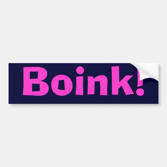 Boink! Bumper Sticker (Front)