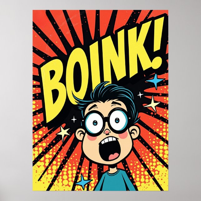 BOINK! Dizzy Pop Art Explosion Poster (Front)