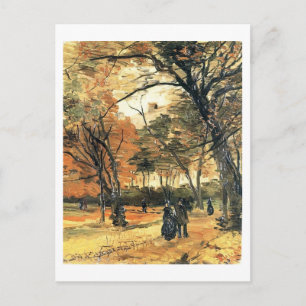 Bois de Boulogne, People Walking, Vincent van Gogh Postcard