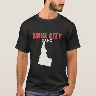Boise City Idaho USA State America Travel Idahoan  T-Shirt