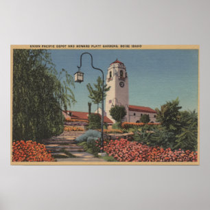 Boise, ID - View of Union Pacific Poster