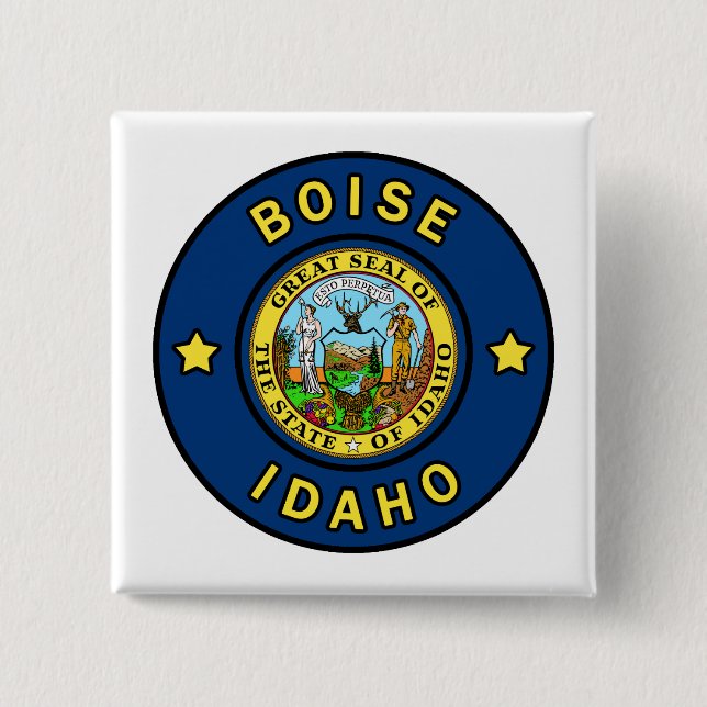 Boise Idaho 15 Cm Square Badge (Front)