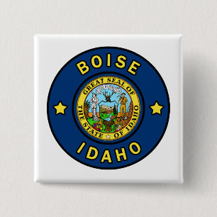 Boise Idaho 15 Cm Square Badge