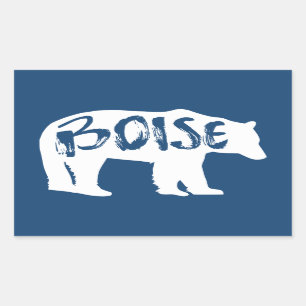 Boise Idaho Bear Rectangular Sticker